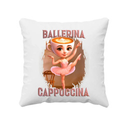 Ballerina Cappuccina V2 - Italian Brainrot - vankúš s potlačou
