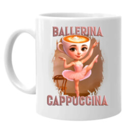 Ballerina Cappuccina V2 - Italian Brainrot - keramický hrnček s potlačou
