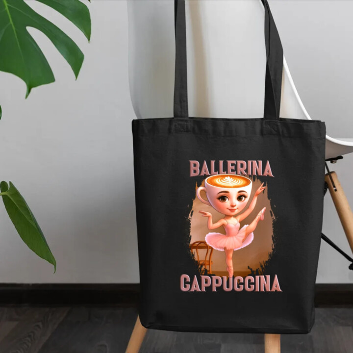Ballerina Cappuccina V2 - Italian Brainrot - taška s potlačou