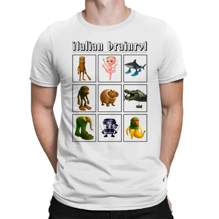 Italian Brainrot V3 - pánske tričko s potlačou