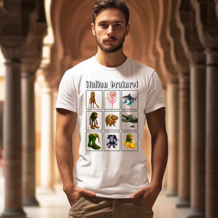 Italian Brainrot V3 - pánske tričko s potlačou