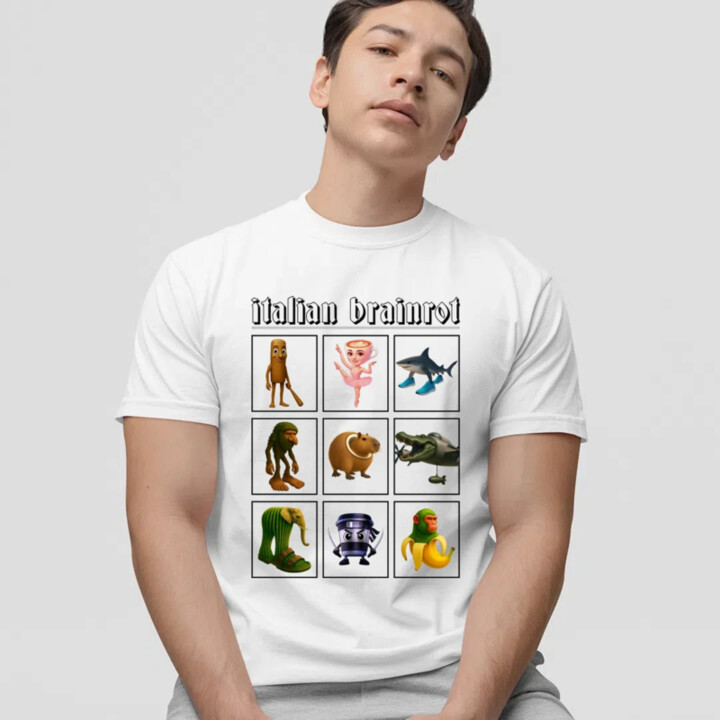 Italian Brainrot V3 - pánske tričko s potlačou