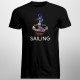 Wind, water, passion, sailing - Pánske  tričko s potlačou