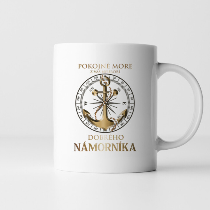 Pokojné more - keramický hrnček s potlačou