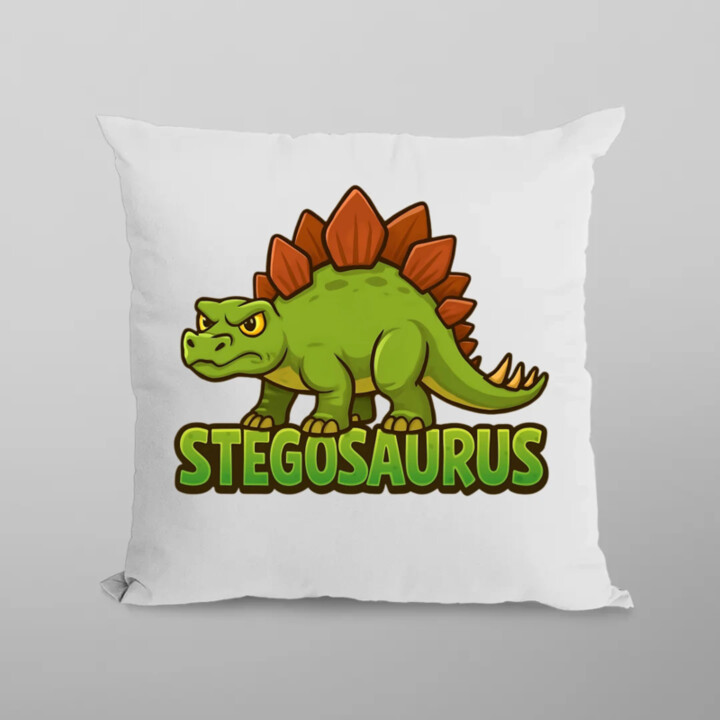 Stegosaurus - dinosaurov - vankúš s potlačou