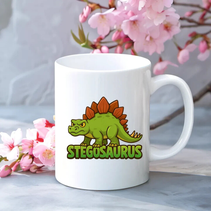 Stegosaurus - dinosaurov - keramický hrnček s potlačou