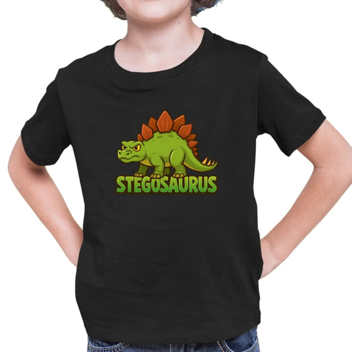 Stegosaurus - dinosaurov - detské tričko s potlačou