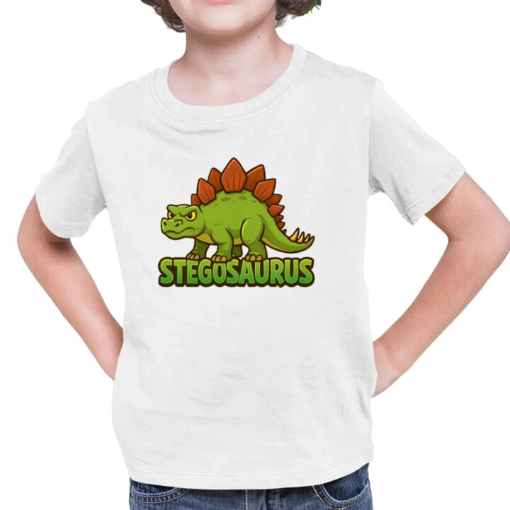 Stegosaurus - dinosaurov - detské tričko s potlačou