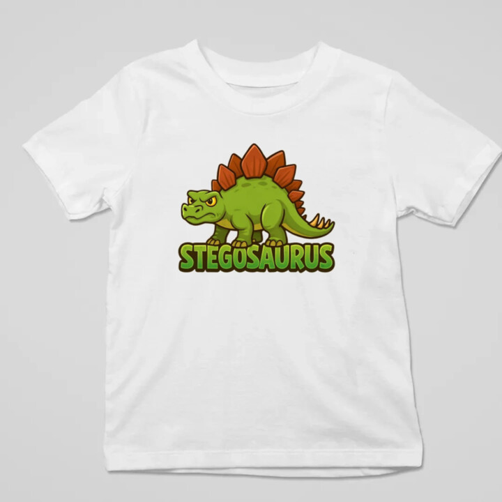 Stegosaurus - dinosaurov - detské tričko s potlačou