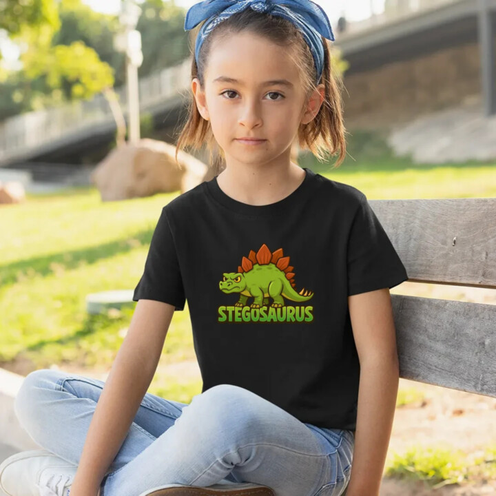 Stegosaurus - dinosaurov - detské tričko s potlačou