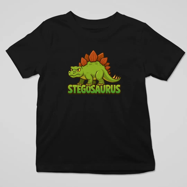 Stegosaurus - dinosaurov - detské tričko s potlačou