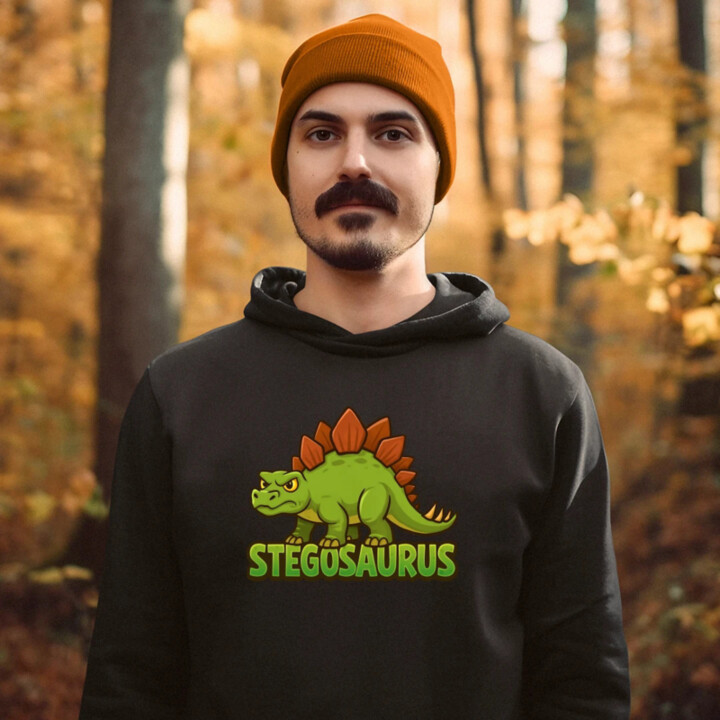 Stegosaurus - dinosaurov  - pánska mikina s potlačou
