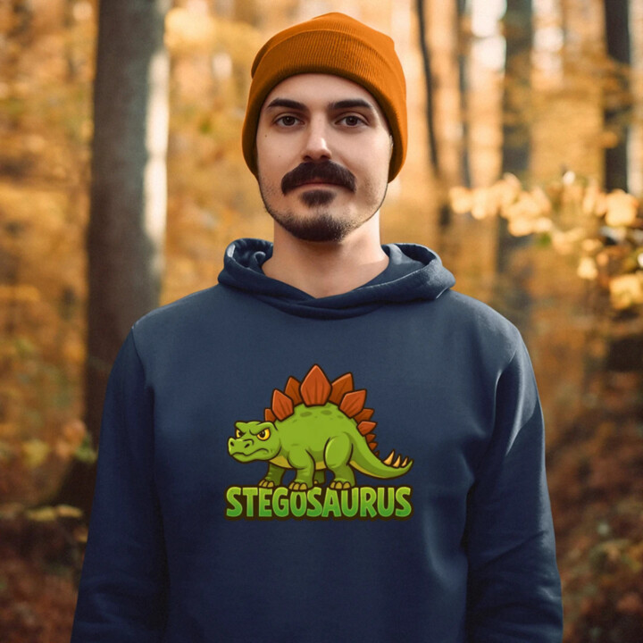 Stegosaurus - dinosaurov  - pánska mikina s potlačou