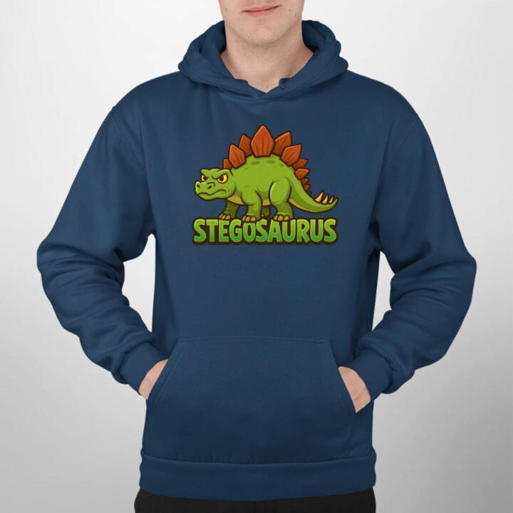 Stegosaurus - dinosaurov  - pánska mikina s potlačou