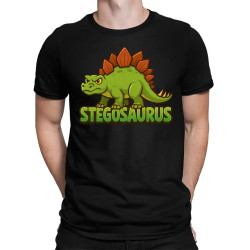 Stegosaurus - dinosaurov - pánske tričko s potlačou