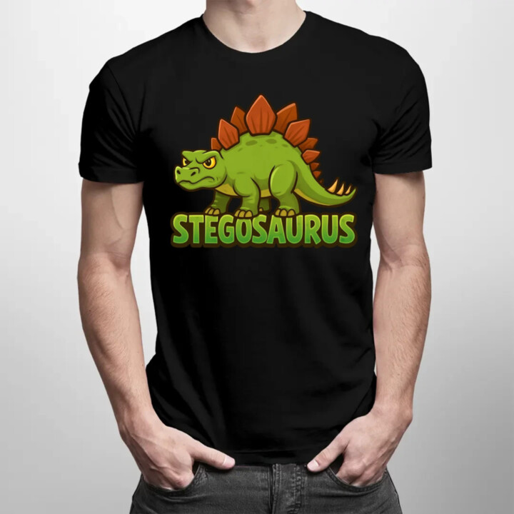 Stegosaurus - dinosaurov - pánske tričko s potlačou