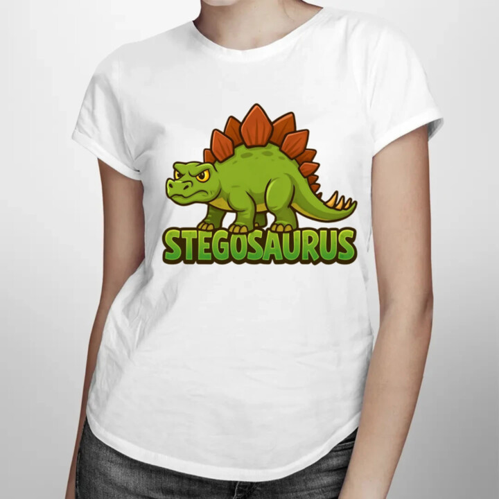 Stegosaurus - dinosaurov - dámske tričko s potlačou