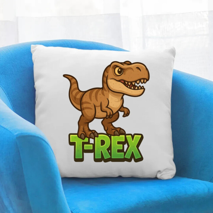 T-Rex Dinosaurov - vankúš s potlačou
