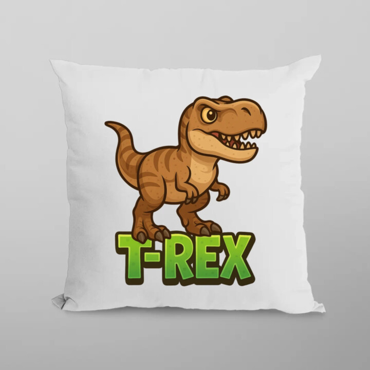T-Rex Dinosaurov - vankúš s potlačou