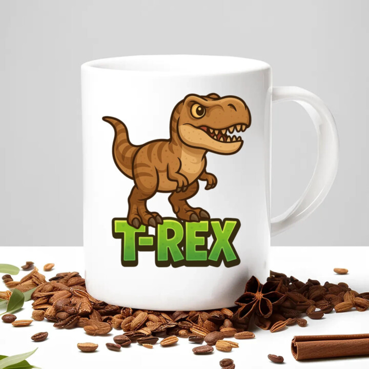 T-Rex Dinosaurov - keramický hrnček s potlačou