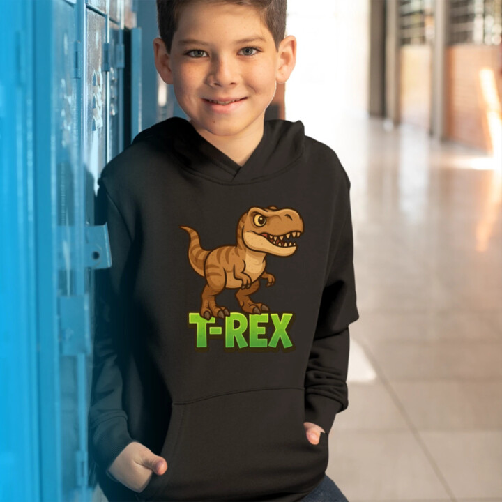 T-Rex Dinosaurov - detská mikina s kapucňou