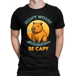 Don't worry, be capy - pánske tričko s potlačou