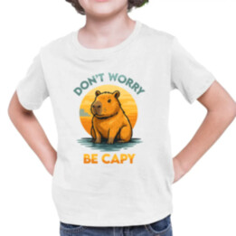 Don't worry, be capy - detské tričko s potlačou
