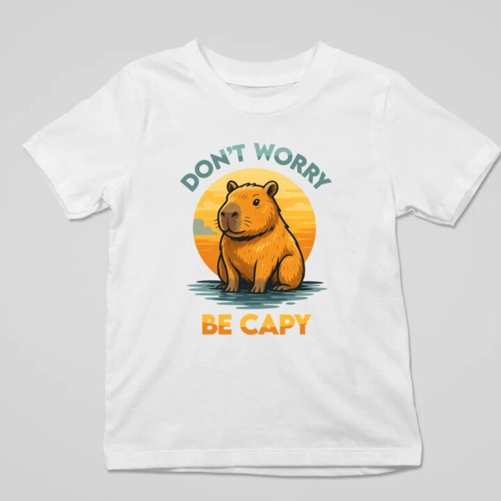 Don't worry, be capy - detské tričko s potlačou