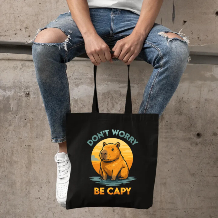 Don't worry, be capy - taška s potlačou