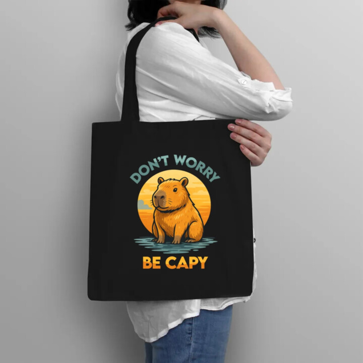 Don't worry, be capy - taška s potlačou