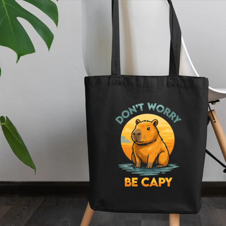 Don't worry, be capy - taška s potlačou