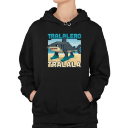 Tralalero Tralala - Italian Brainrot pre fanúšikov Minecraftu  - dámska mikina s potlačou