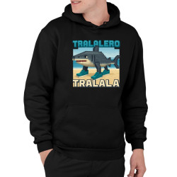 Tralalero Tralala - Italian Brainrot pre fanúšikov Minecraftu  - pánska mikina s potlačou