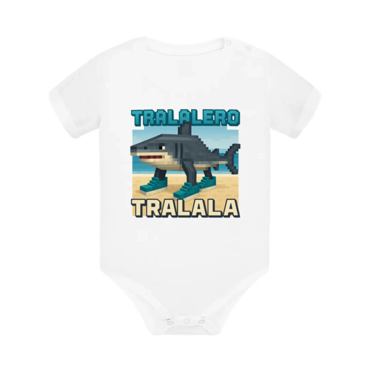 Tralalero Tralala - Italian Brainrot pre fanúšikov Minecraftu  - body s potlačou