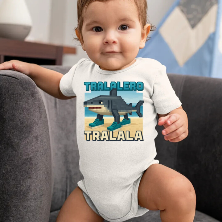 Tralalero Tralala - Italian Brainrot pre fanúšikov Minecraftu  - body s potlačou