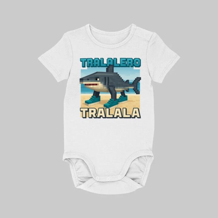 Tralalero Tralala - Italian Brainrot pre fanúšikov Minecraftu  - body s potlačou