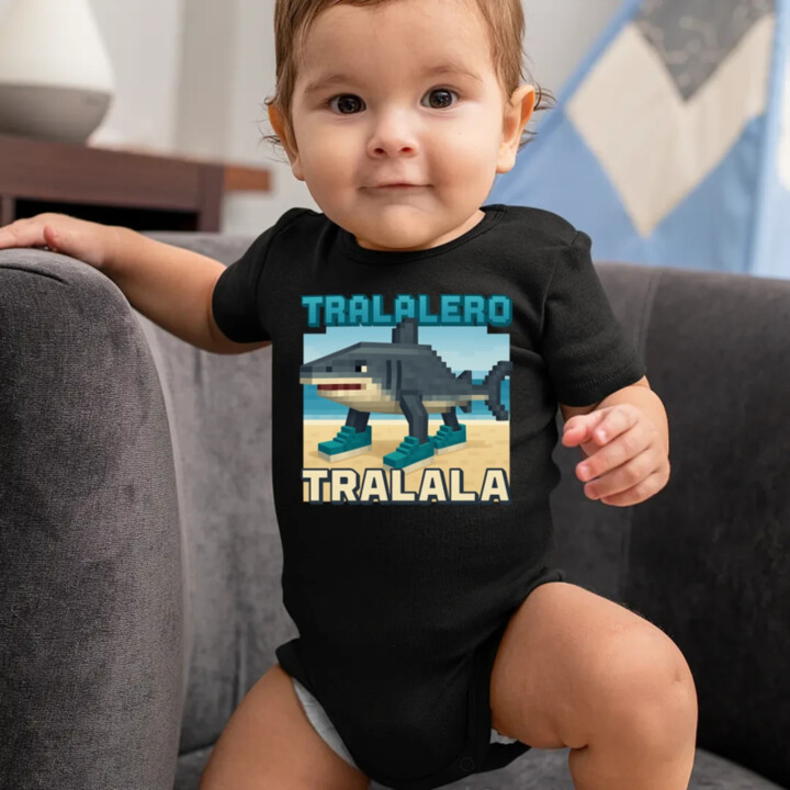 Tralalero Tralala - Italian Brainrot pre fanúšikov Minecraftu  - body s potlačou