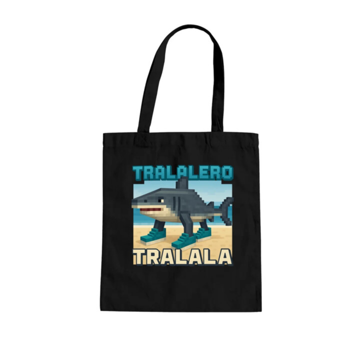 Tralalero Tralala - Italian Brainrot pre fanúšikov Minecraftu - taška s potlačou