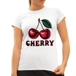 Cherry - višňa - dámske tričko s potlačou