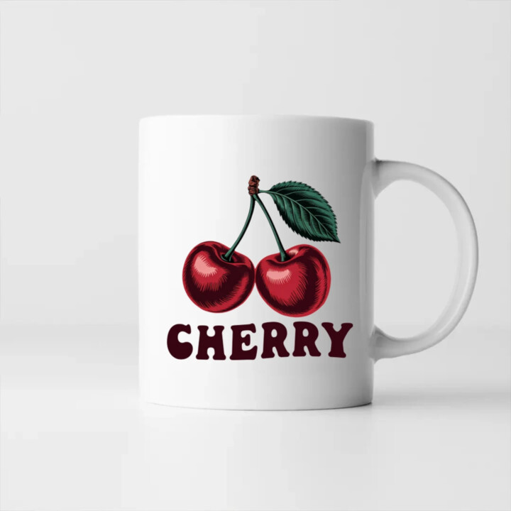 Cherry - višňa - keramický hrnček s potlačou