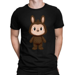Plyšový Maskot Bubu - pánske tričko s potlačou pre fanúšikov Labubu