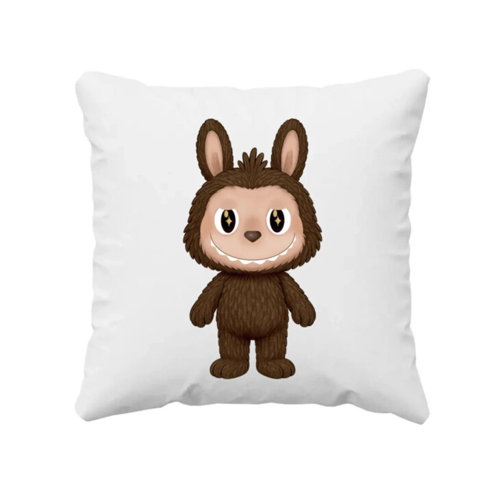 Plyšový Maskot Bubu - vankúš s potlačou pre fanúšikov Labubu