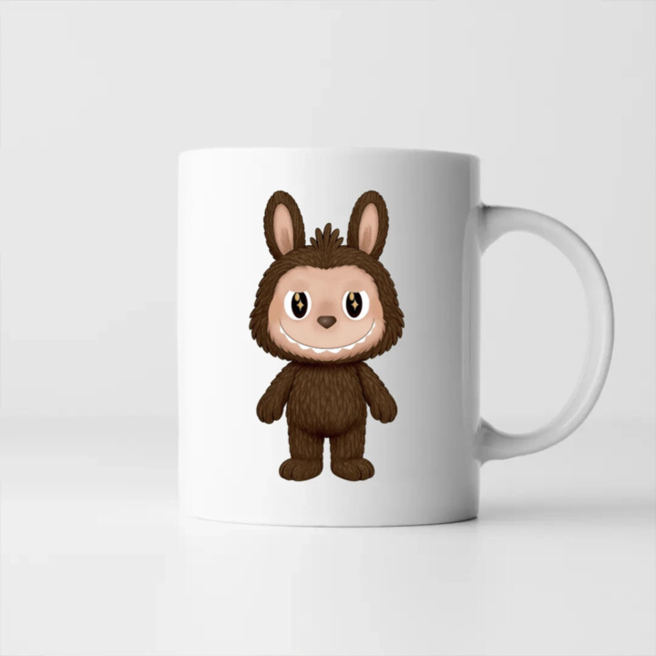 Plyšový Maskot Bubu - keramický hrnček s potlačou pre fanúšikov Labubu