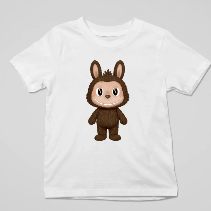 Plyšový Maskot Bubu - detské tričko s potlačou pre fanúšikov Labubu
