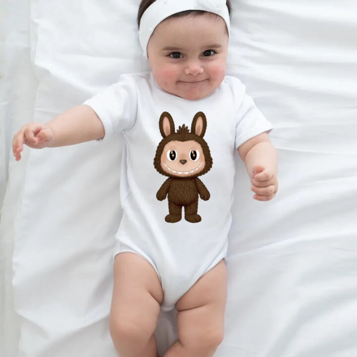 Plyšový Maskot Bubu  - body s potlačou pre fanúšikov Labubu