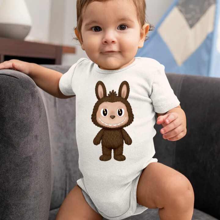 Plyšový Maskot Bubu  - body s potlačou pre fanúšikov Labubu