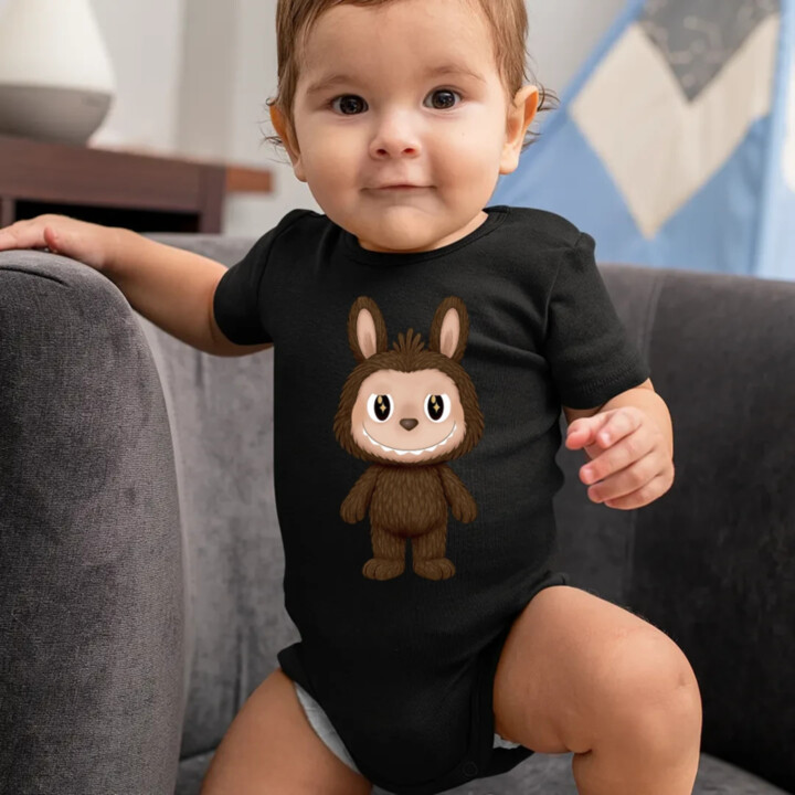Plyšový Maskot Bubu  - body s potlačou pre fanúšikov Labubu