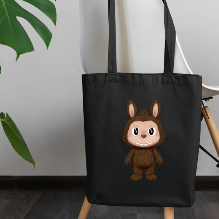 Plyšový Maskot Bubu - taška s potlačou pre fanúšikov Labubu