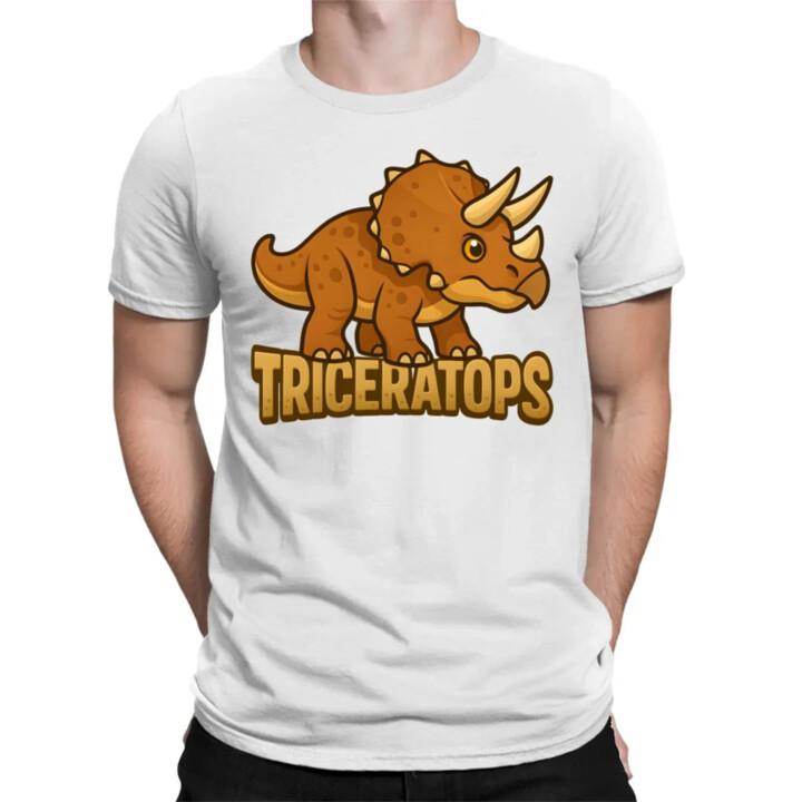 Triceratops Dinosaurov - pánske tričko s potlačou