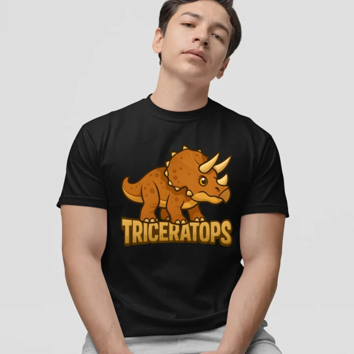 Triceratops Dinosaurov - pánske tričko s potlačou